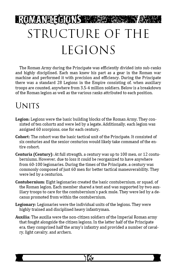 Реферат: The Roman Legion 24Ad Essay Research Paper